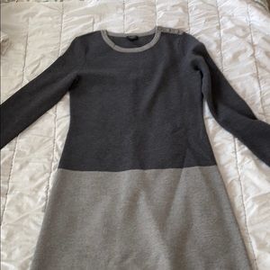 Talbots merino wool two tone dress
